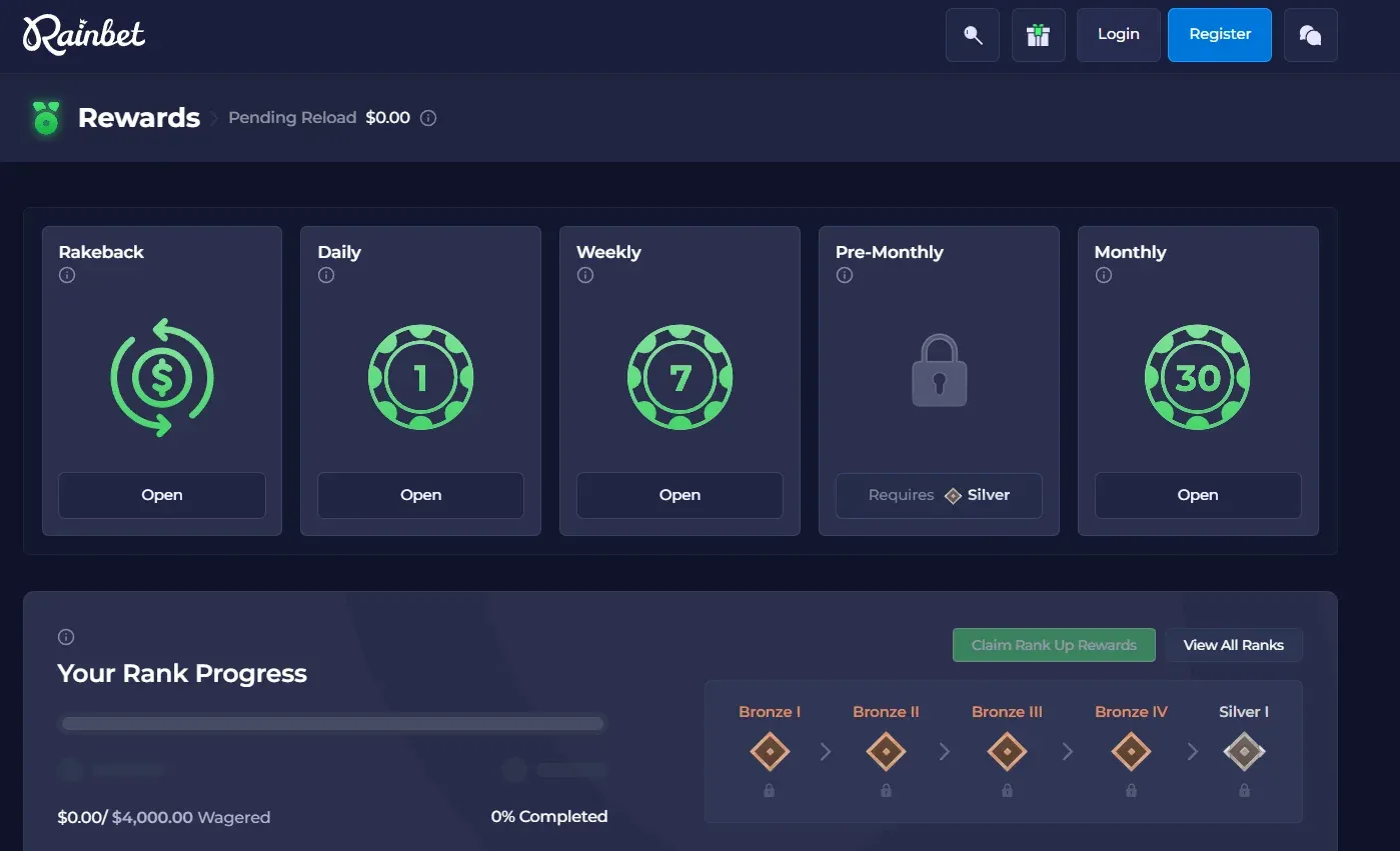 bonuses rainbet casino